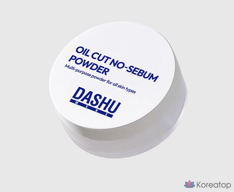 Пудра для лица DASHU Men's Oil Cut No Sebum Powder, оттенок White, 5 г, 1 шт.