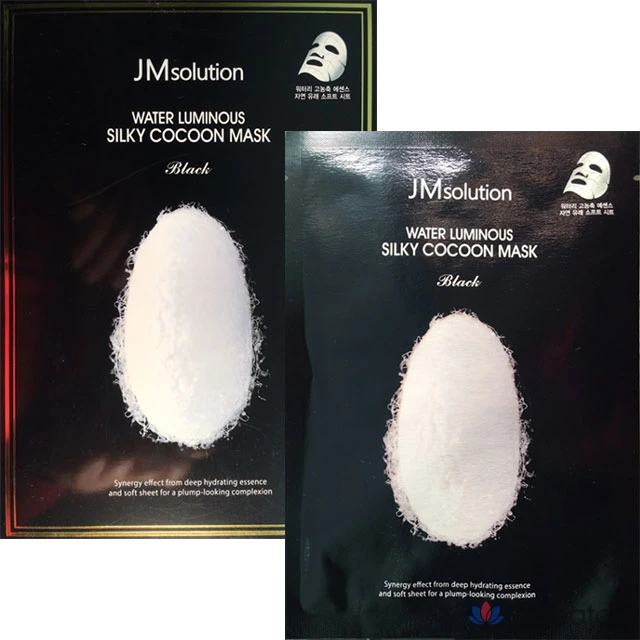Тканевая маска для лица JM Solution Water Luminous Silky Cocoon Mask Black, 10 шт.