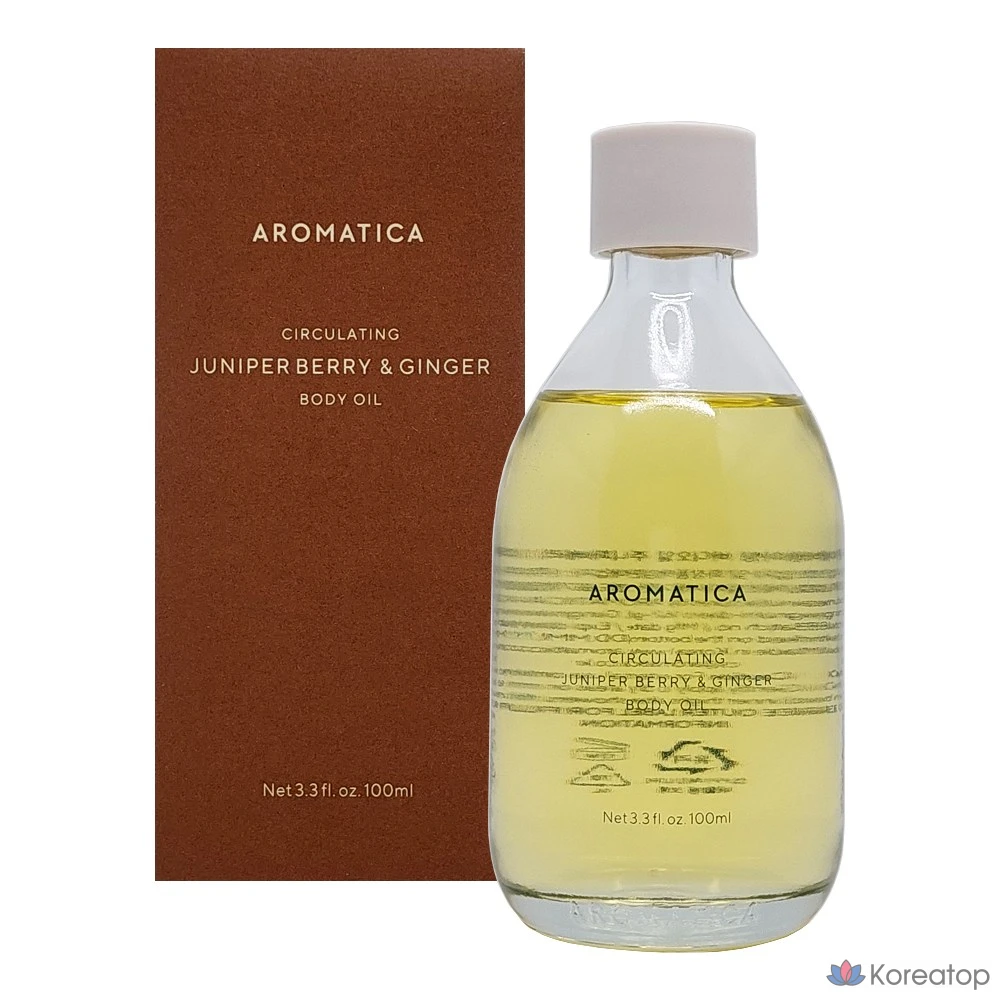 Масло для тела Aromatica Circulating Body Oil Juniper Berry & Ginger, 100 мл, 1 шт.