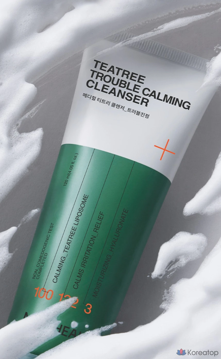 Очищающая пенка MEDIHEAL Tea Tree Trouble Calming Cleansing Foam, 120 мл, 1 шт.