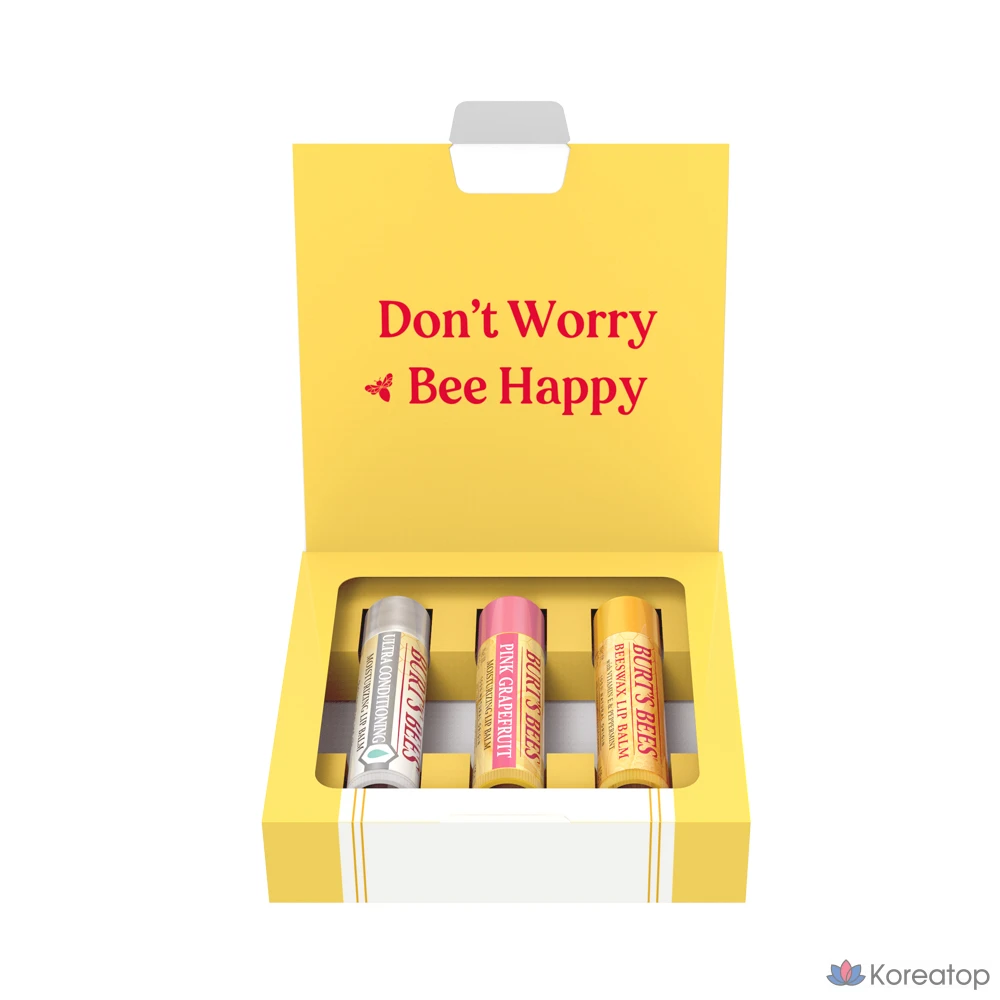 Набор для ухода Burt's Bees Lip Collection 3-piece Set (Lip Balm 3 types), 1 шт.