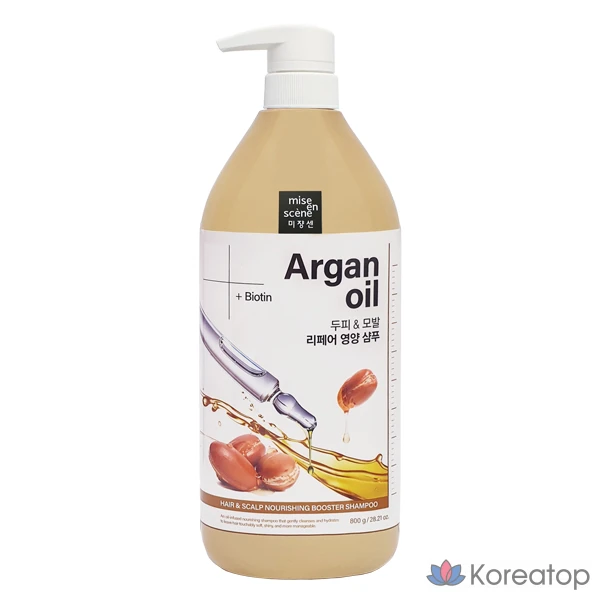 Шампунь Mise en Scene Hair &amp; Scalp Nourishing Booster Shampoo, 800 мл, 1 шт.