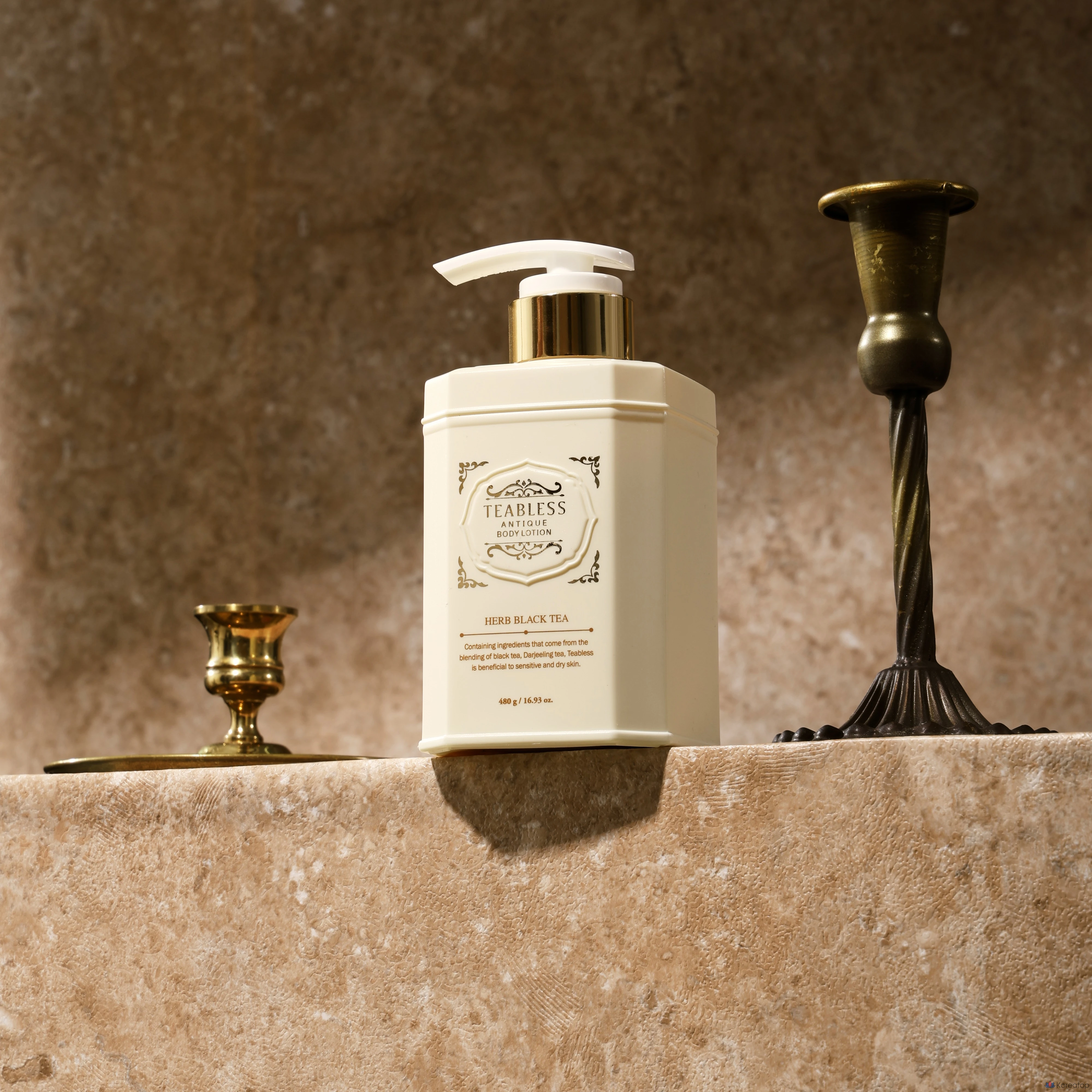 Лосьон для тела TEABLESS Antique Body Lotion Herb Black Tea, 480 г, 1 шт.