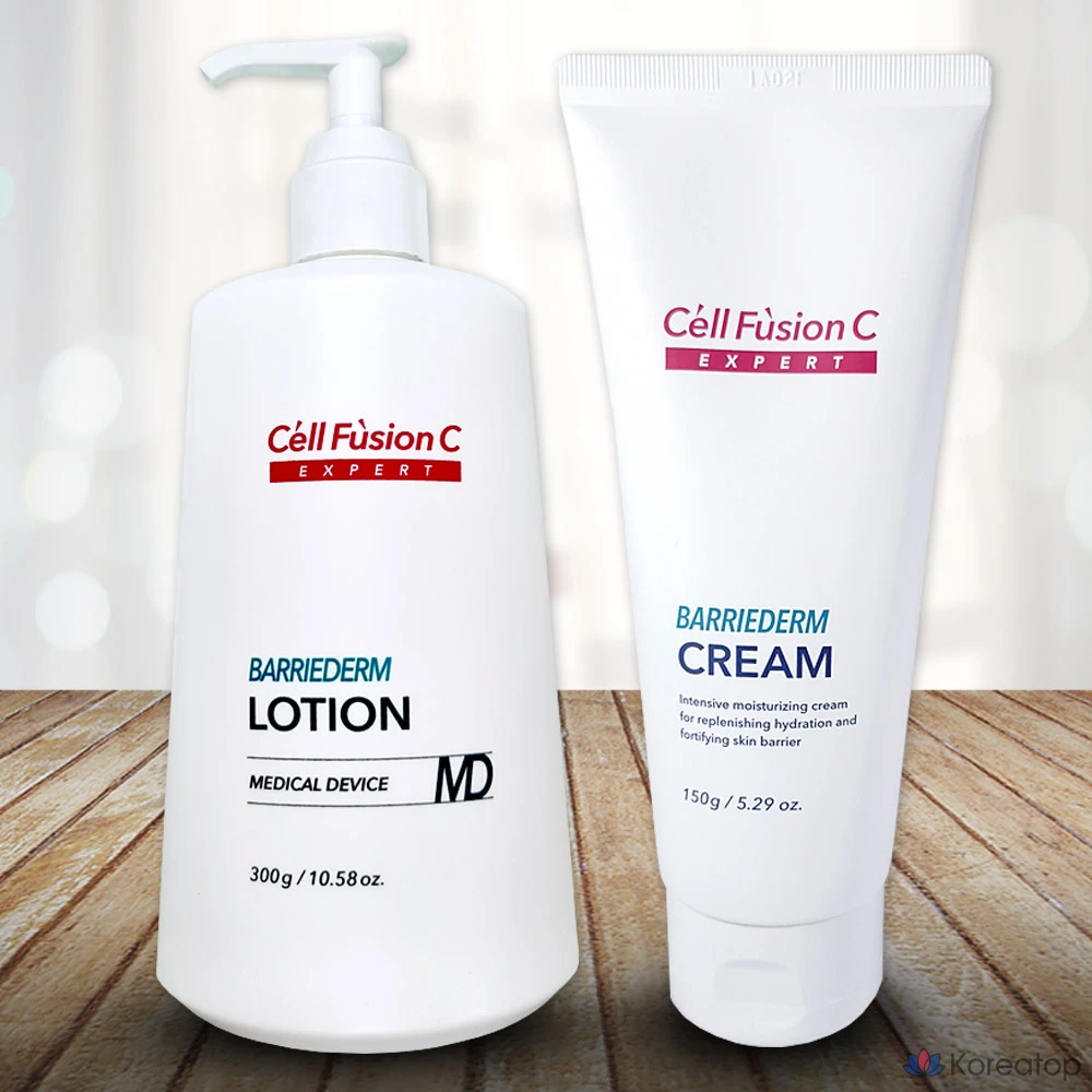 Набор для ухода CELL FUSION C Expert Barrierdum Cream 150g + Lotion 300g, 1 шт.