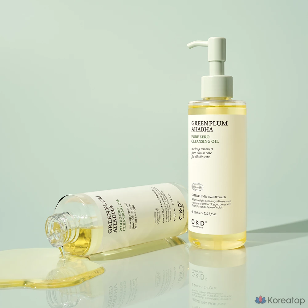 Очищающее масло CKD Green Plum AHA BHA Trouble Zero Cleansing Oil, 200 мл, 1 шт.