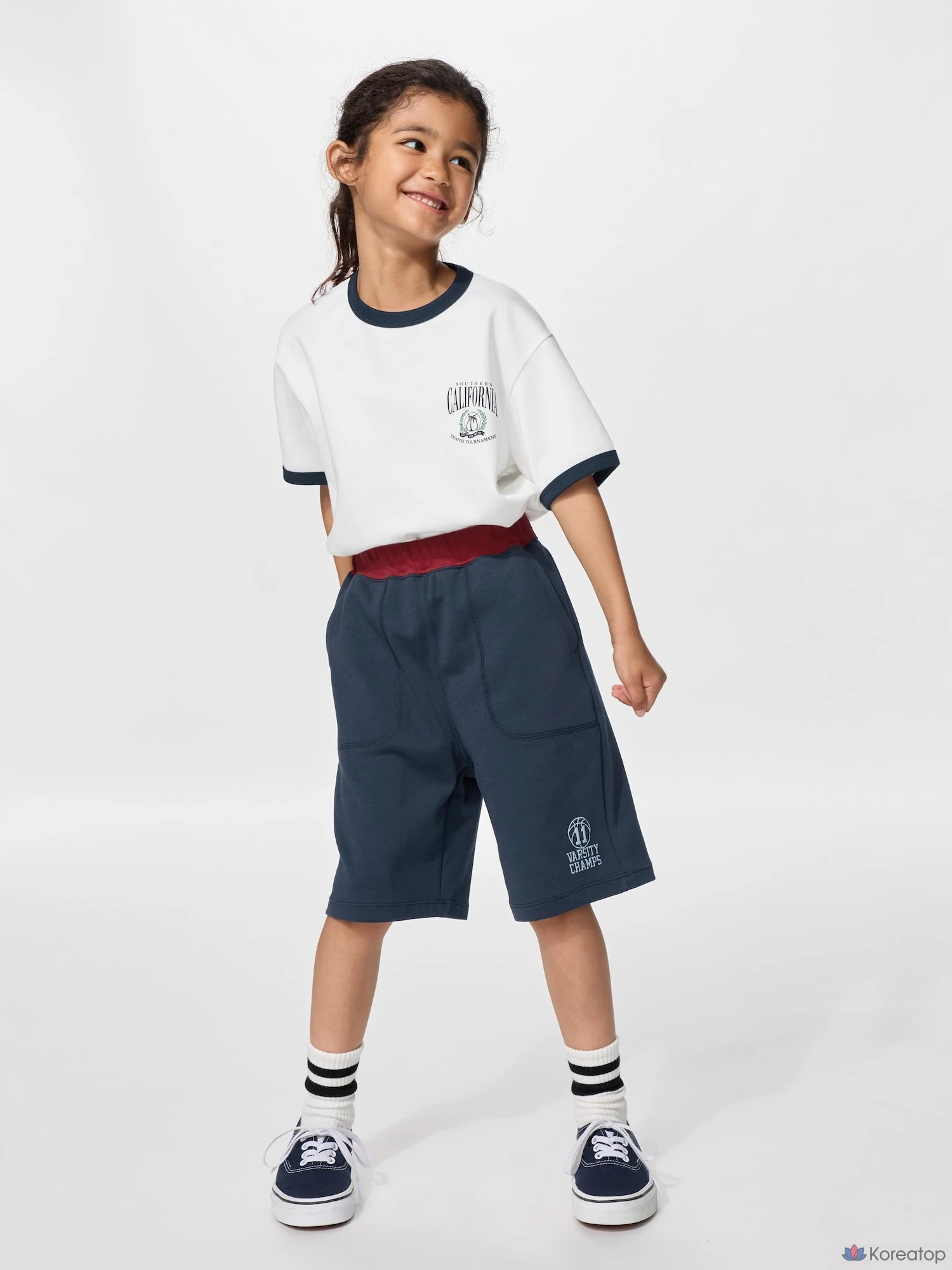Шорты детские Uniqlo AIRism Cotton, с принтом