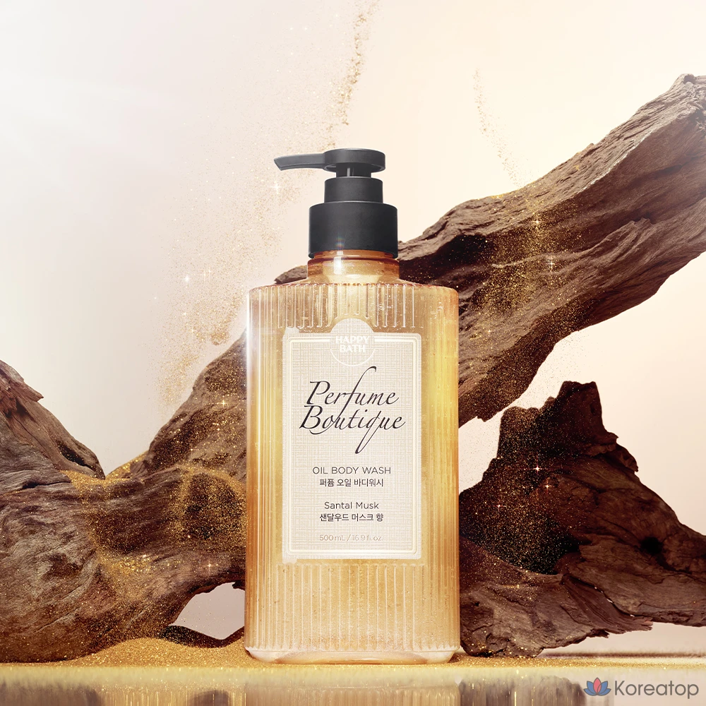 Гель для душа Happy Bath Perfume Boutique Oil Body Wash Sandalwood Musk, 500 мл, 1 шт.