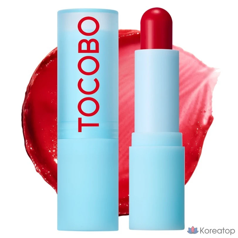Тинт-бальзам для губ Tocobo Glass Tinted Lip Balm, оттенок 015 Candy Apple, 3.5 г, 1 шт.