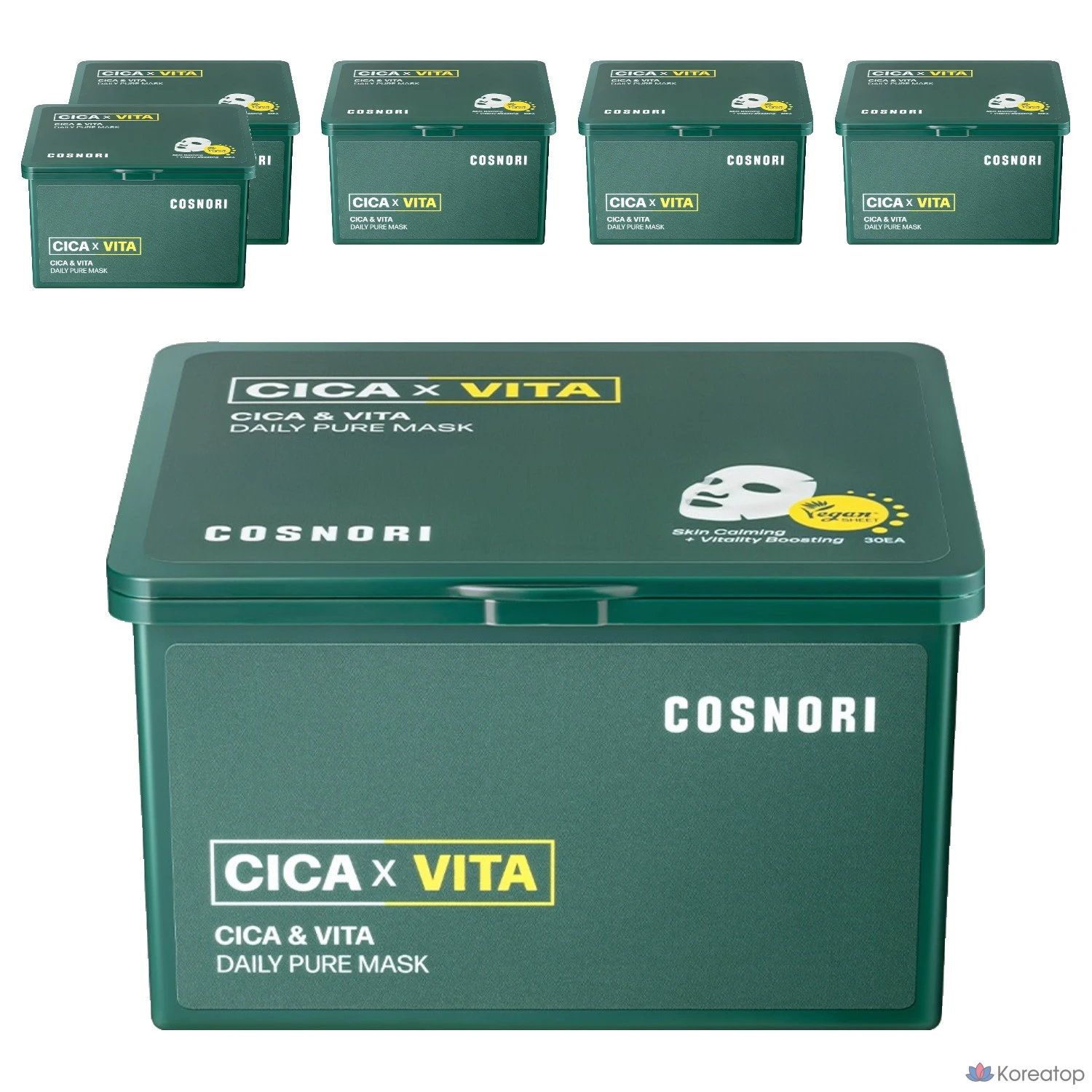 Тканевая маска для лица Cosnori Cica & Vita Daily Pure Mask, 180 шт.