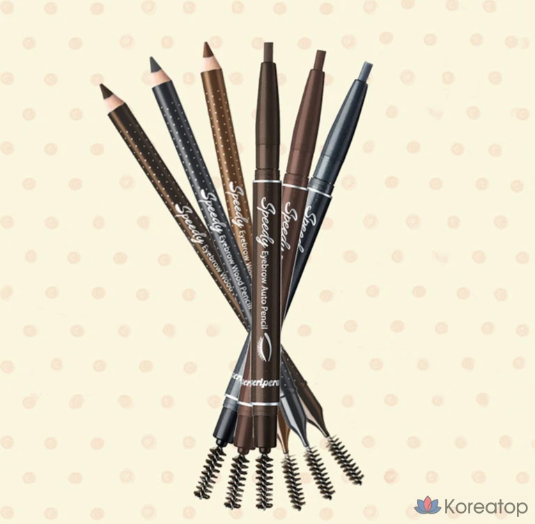 Карандаш для бровей Peripera Speedy Eyebrow Auto Pencil, оттенок 003 Brown, 1 шт., фото 4