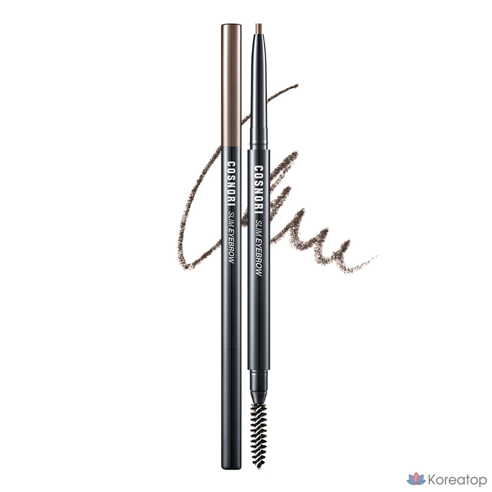 Карандаш для бровей Cosnori Slim Eyebrow Pencil, оттенок 01 Brownie, 0.13 г, 1 шт.