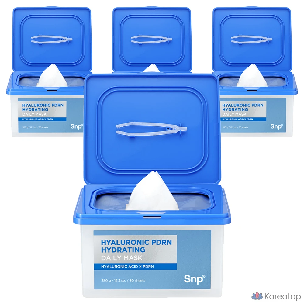Тканевая маска для лица SNP Hyaluronic Acid PDRN Moisture Daily Mask, 30 шт.
