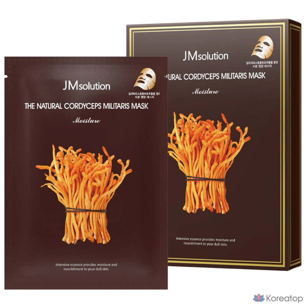Тканевая маска для лица JM Solution The Natural Cordyceps Mask, 70 шт.