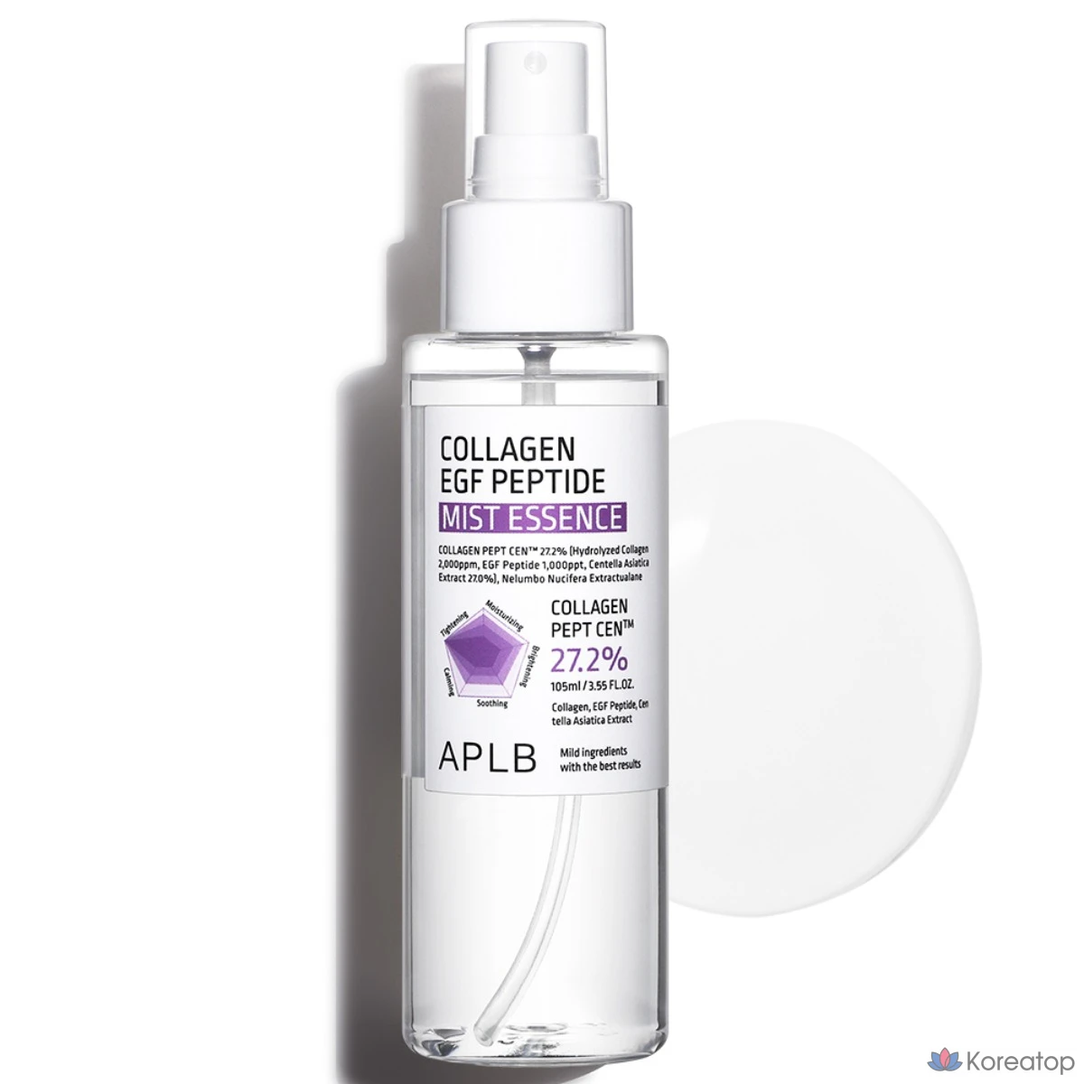 Эссенция-спрей APLB Collagen EGF Peptide Mist Essence, 105 мл, 1 шт.