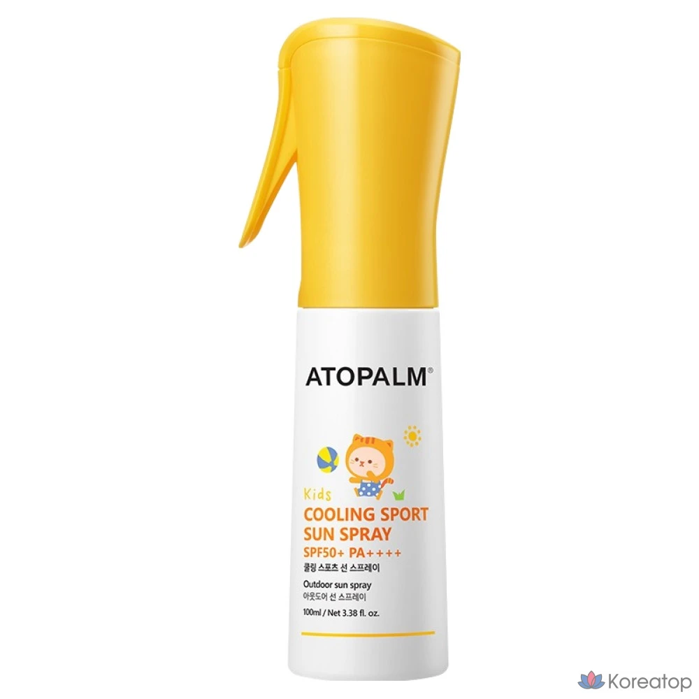 Солнцезащитный спрей Atopalm Kids Cooling Sports Sun Spray SPF50+ PA++++, 100 мл, 1 шт.