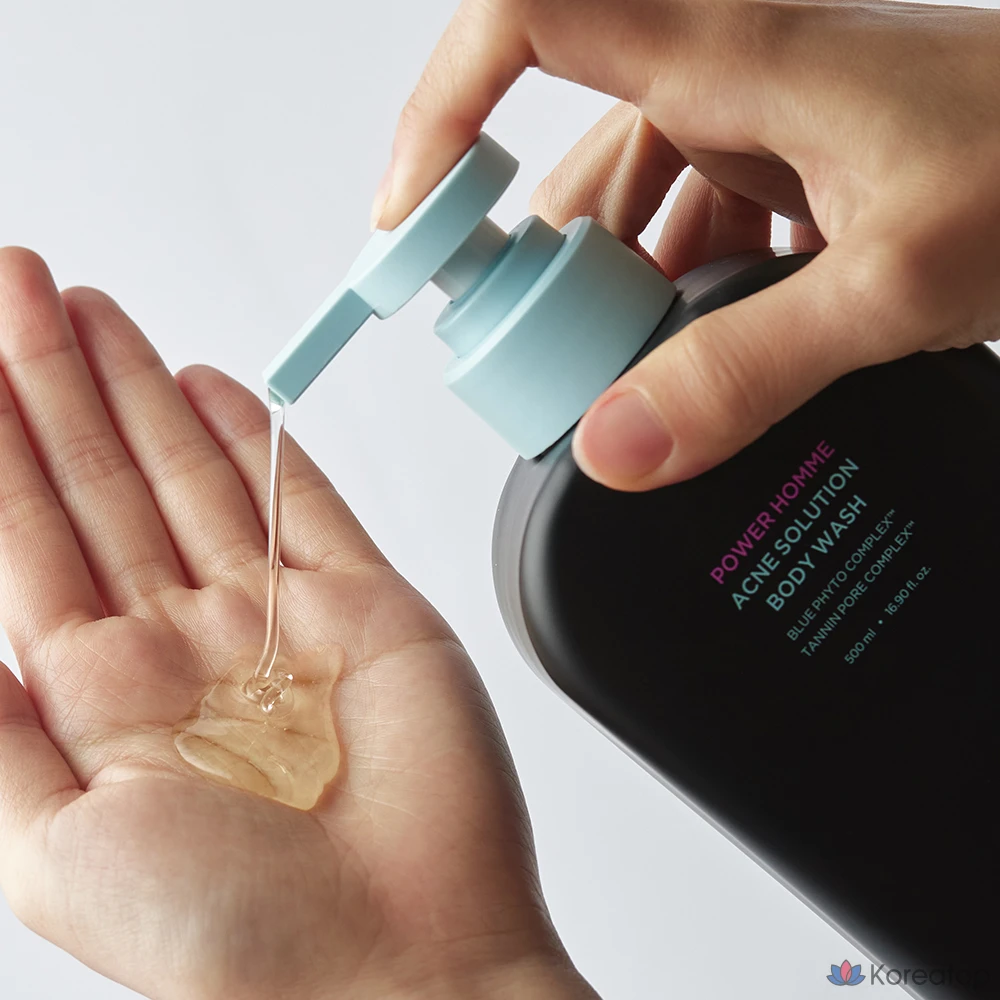 Гель для душа BRTC Power Homme Acne Solution Body Wash, 500 мл, 1 шт.