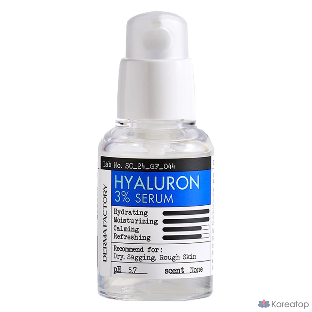 Сыворотка Derma Factory Hyaluron 3% Serum, 30 мл, 1 шт.