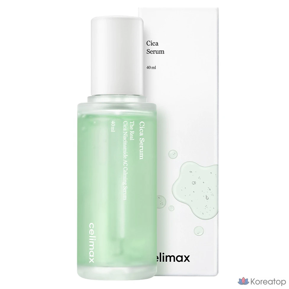 Сыворотка Celimax The Real Cica Niacinamide AC Calming Serum, 40 мл, 1 шт.