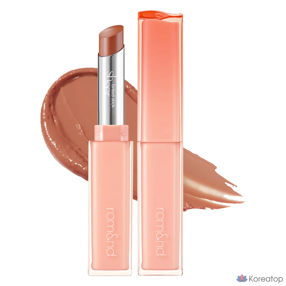 Тинт для губ ROM&amp;ND Sheer Tinted Stick Lip Tint, оттенок 01 Bear Pumpkin, 2 г, 1 шт.
