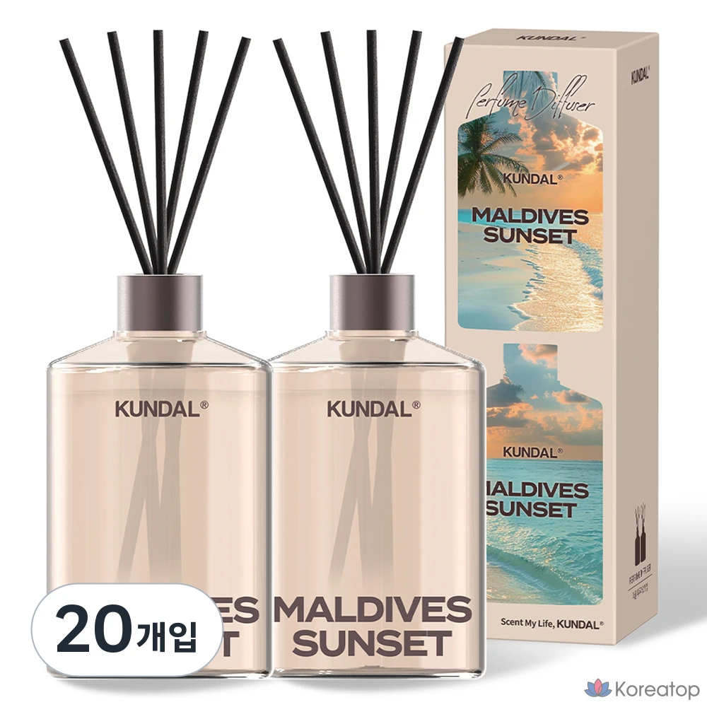 Диффузор для дома Kundal Signature Perfume Diffuser, Maldives Sunset, 500 мл, 20 шт.