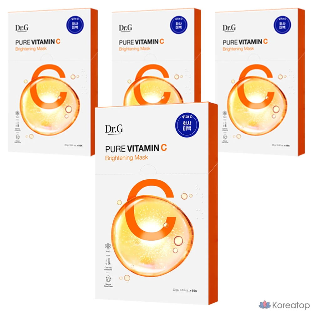 Тканевая маска для лица Dr. G Pure Vitamin C Brightening Mask, 15 шт.