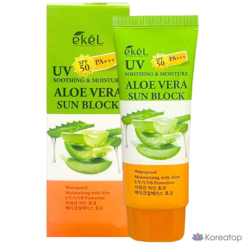Солнцезащитный крем Ekel Soothing &amp; Moisture Aloe Vera Sunblock, 70 мл, 1 шт.
