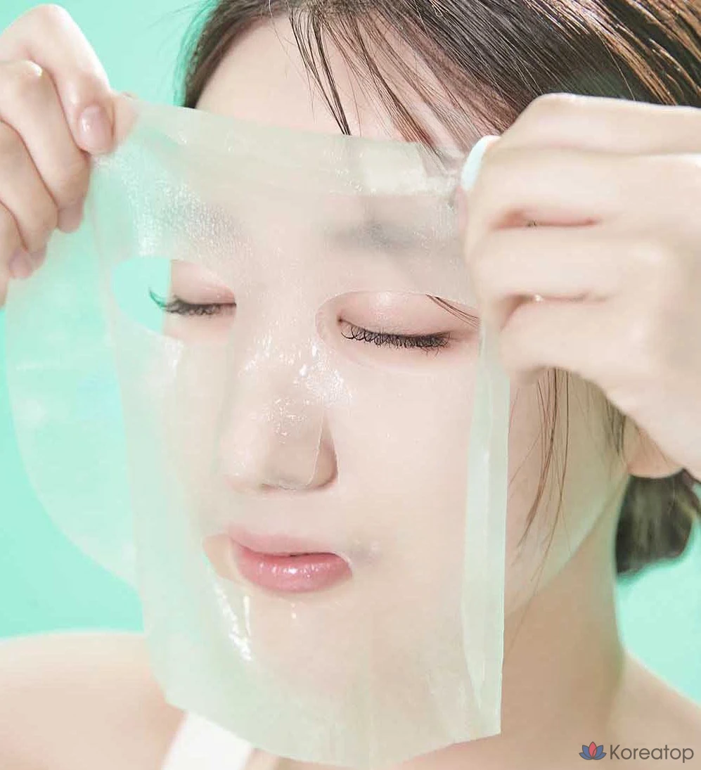 Тканевая маска для лица KIM JEONG MOON Aloe La Sense Roe Cure Realoe Phyto Green Ampoule Mask, 10 шт.