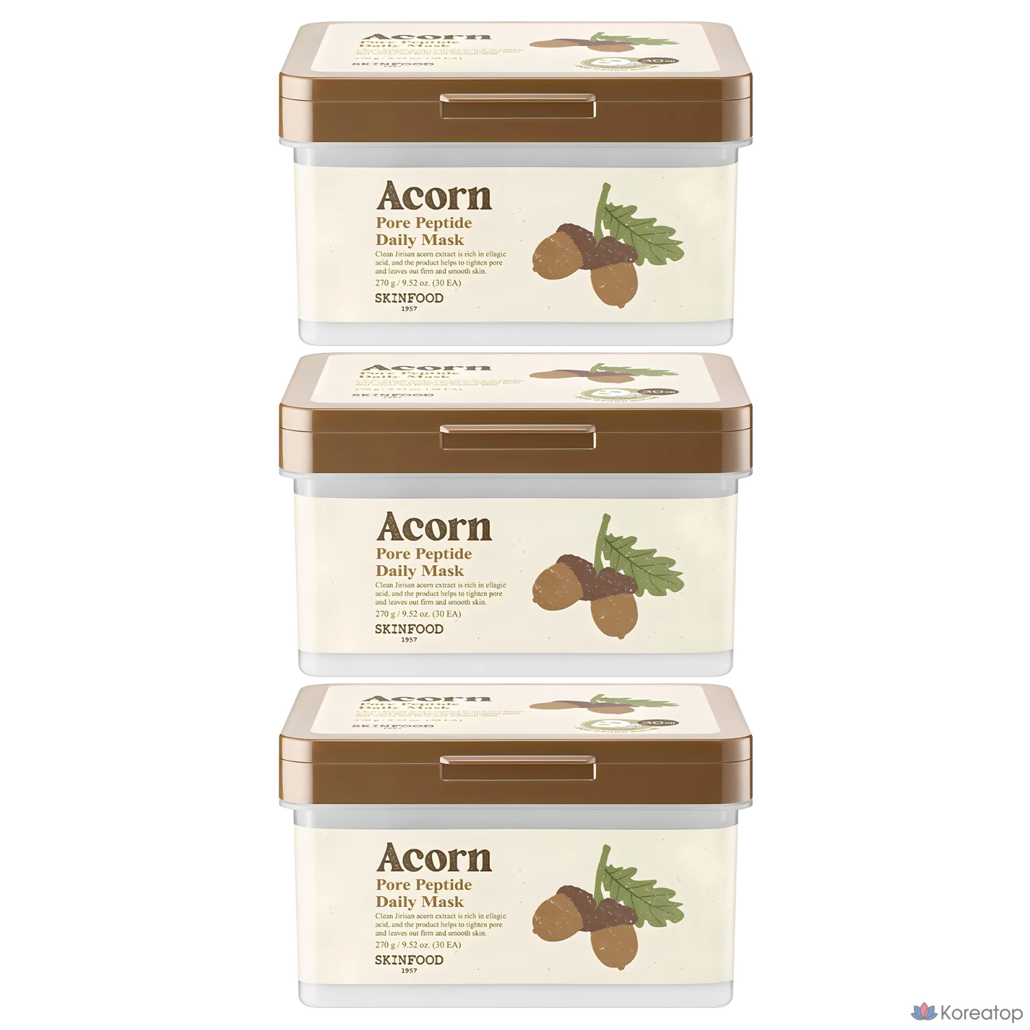 Тканевая маска для лица Skinfood Acon Pore Peptide Daily Mask, 270 г, 90 шт.