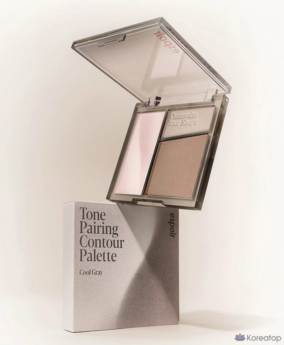 Палетка для контуринга Espoir Tone Pairing Contour Palette, оттенок 2 Cool Gray, 10 г, 1 шт.