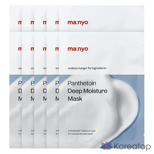 Тканевая маска для лица Manyo Panthetoin Deep Moisture Mask, 30 г, 10 шт.