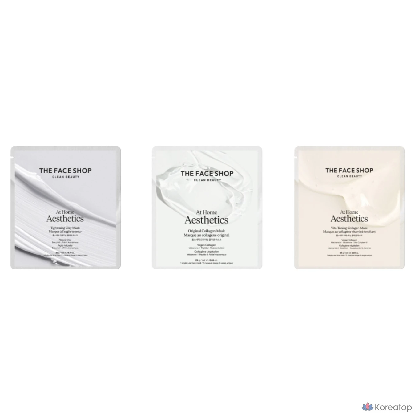 Тканевая маска для лица The Face Shop Homme Tastic Vita Toning Collagen Mask, 24 г, 10 шт., фото 8