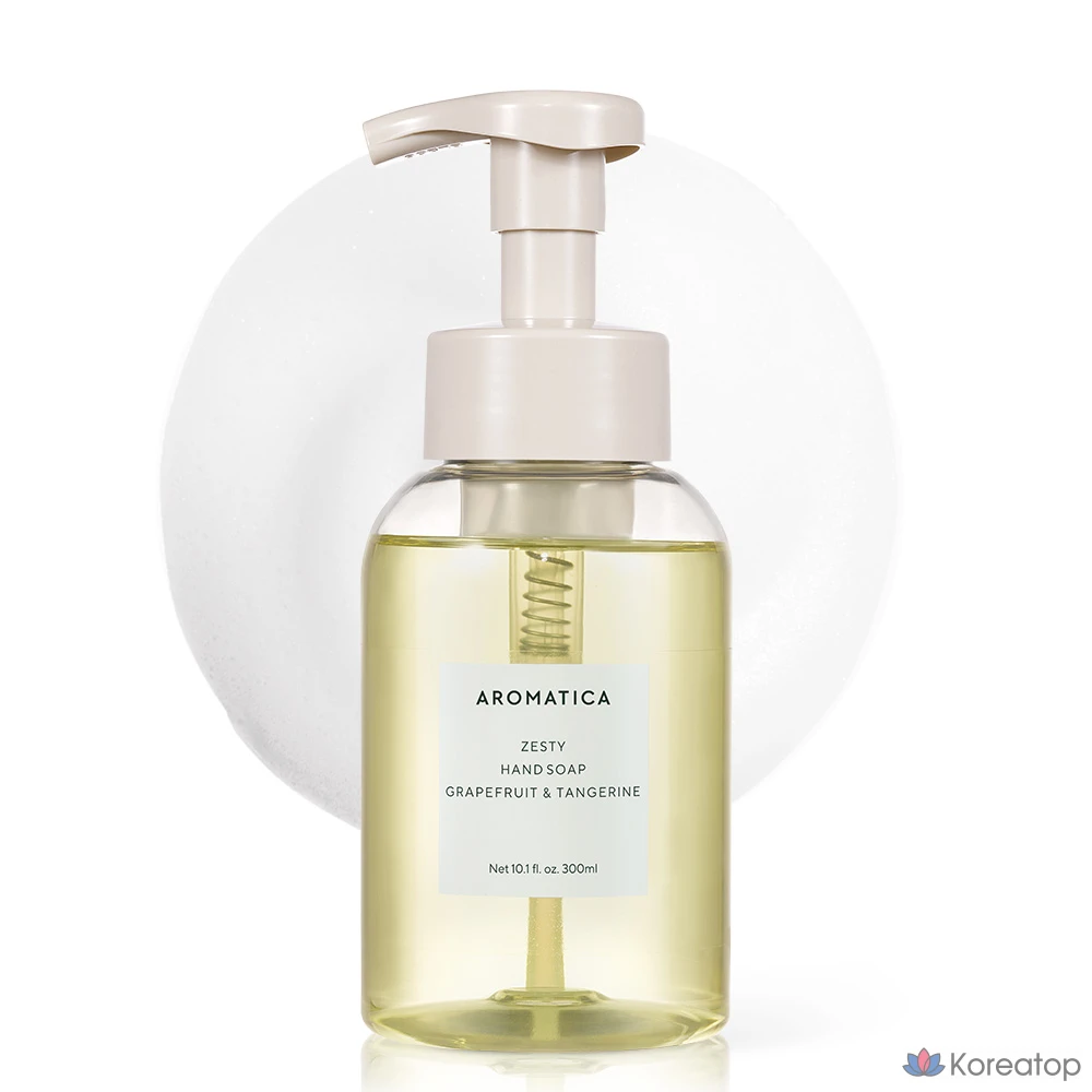 Жидкое мыло для рук Aromatica Zesty Hand Soap Grapefruit & Tangerine, 300 мл, 1 шт.