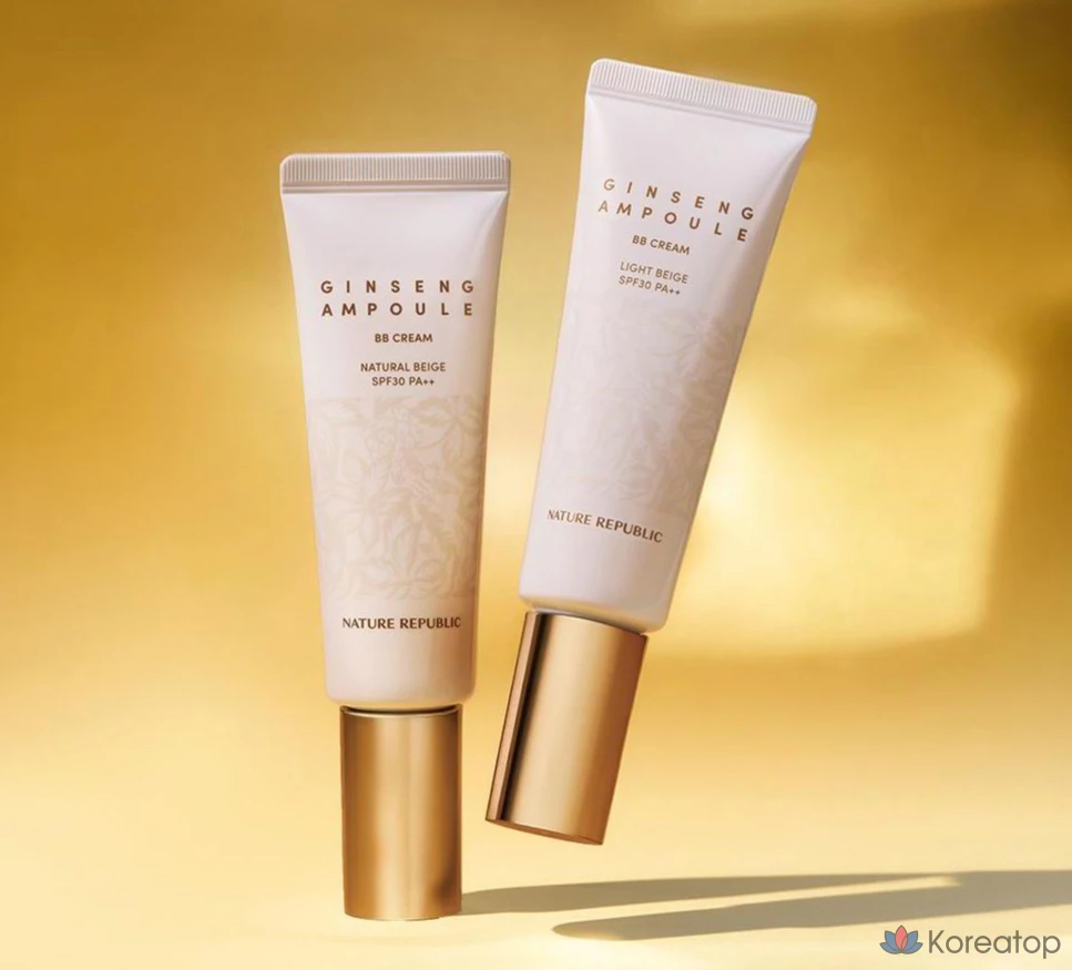 ВВ-крем Nature Republic Ginseng Ampoule, оттенок 01 Light Beige, 50 мл, 1 шт.