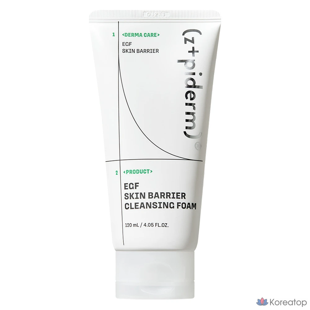 Очищающая пенка z+piderm EGF Skin Barrier Cleansing Foam, 120 мл, 1 шт.