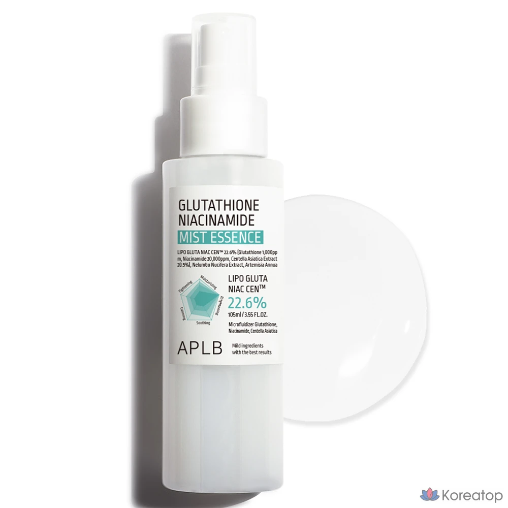 Эссенция-спрей APLB Glutathione Niacinamide Mist Essence, 105 мл, 1 шт.