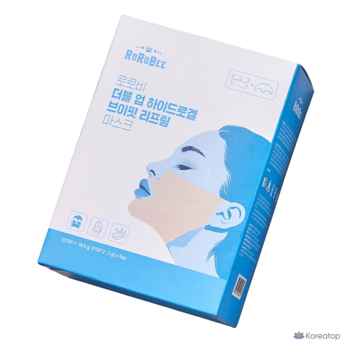 Тканевая маска для лица LOLO SKINNY Double Up Collagen Hydrogel V-Line Lifting Mask Sheet, 10 шт.