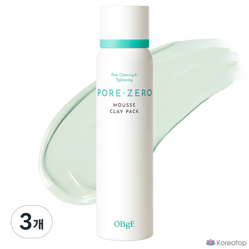 Пилинг-маска OBge Pore Zero Mousse Clay Pack, 3 шт.