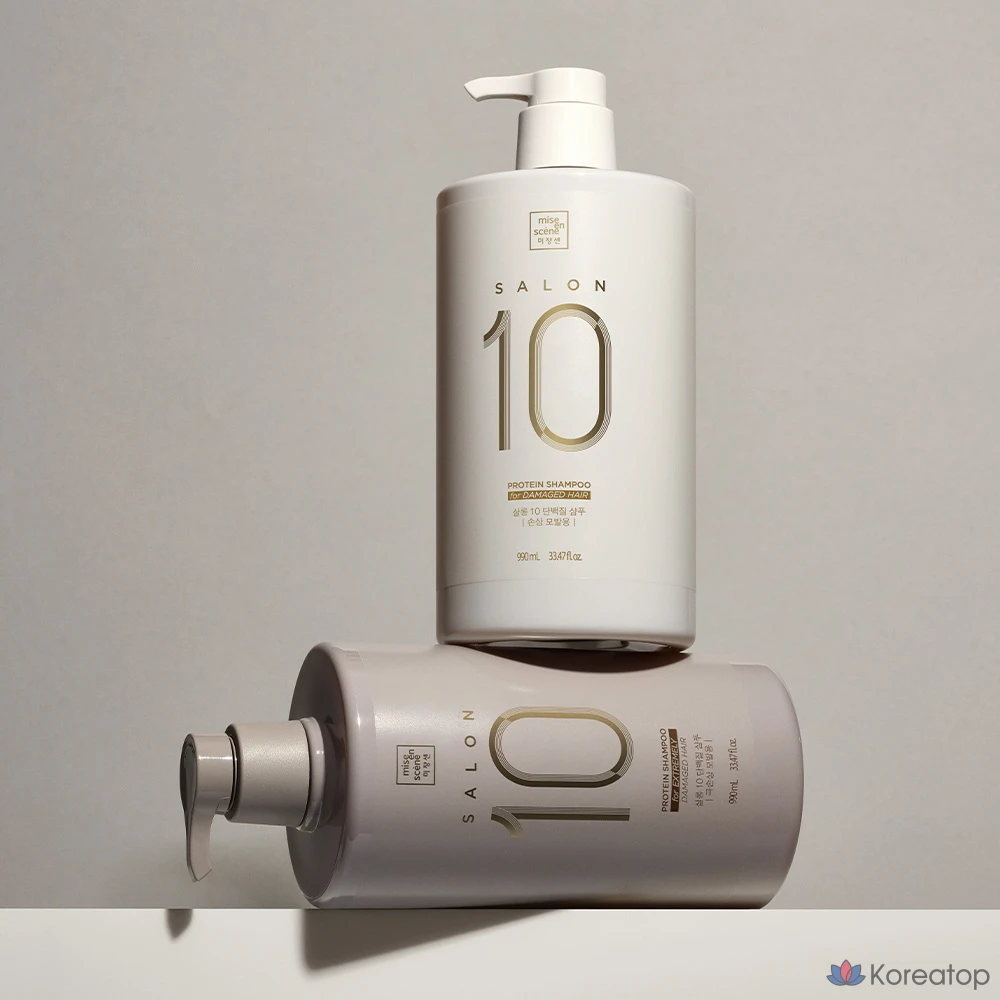 Шампунь Mise en Scene Salon 10 Protein Shampoo, 990 мл, 1 шт., фото 6