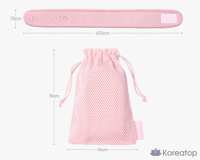 Набор для ухода BANILA CO Cleansing Band + Pouch Set, оттенок Pink, 1 шт.