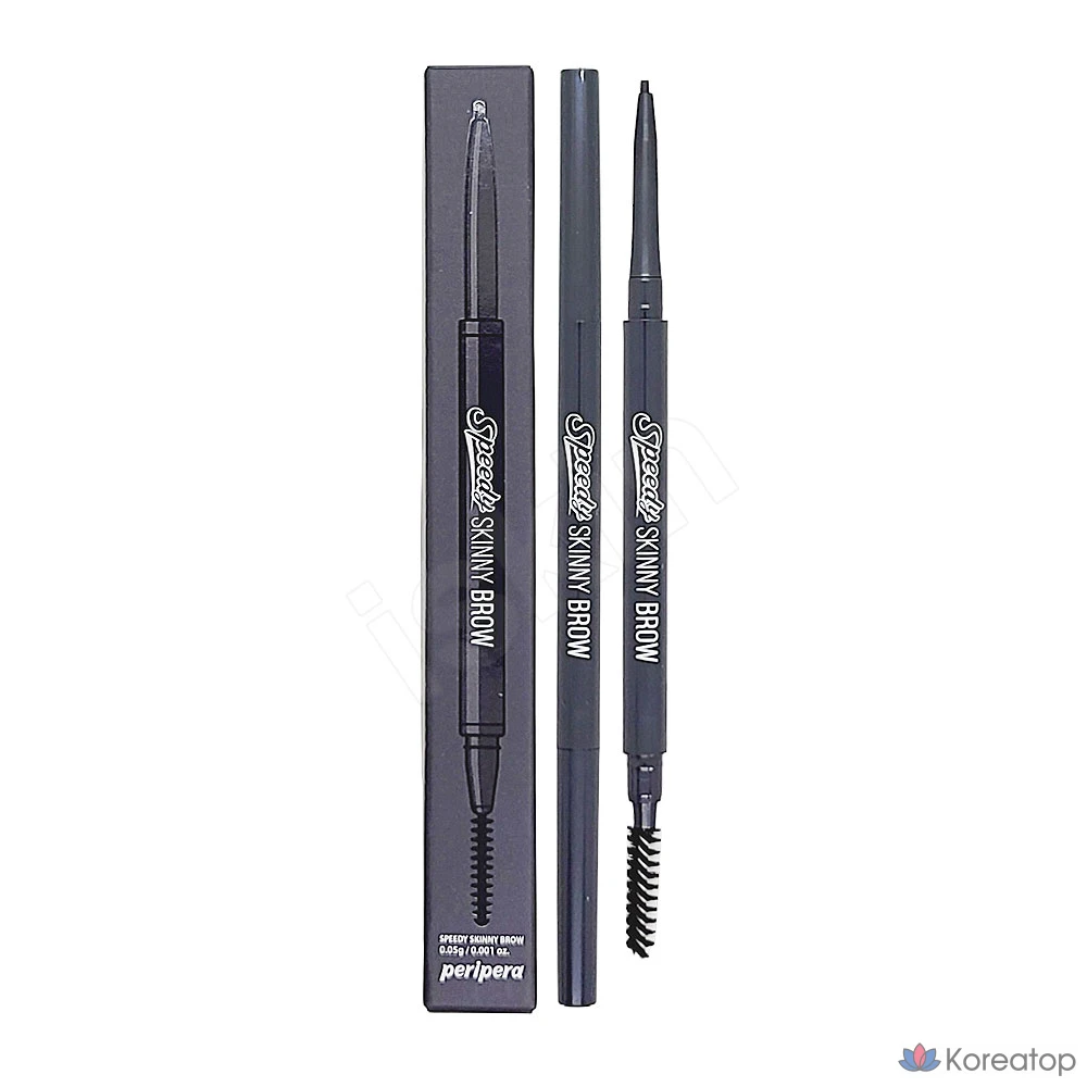 Карандаш для бровей Peripera Speedy Skinny Brow, оттенок 01 Gray Brown, 1 шт.