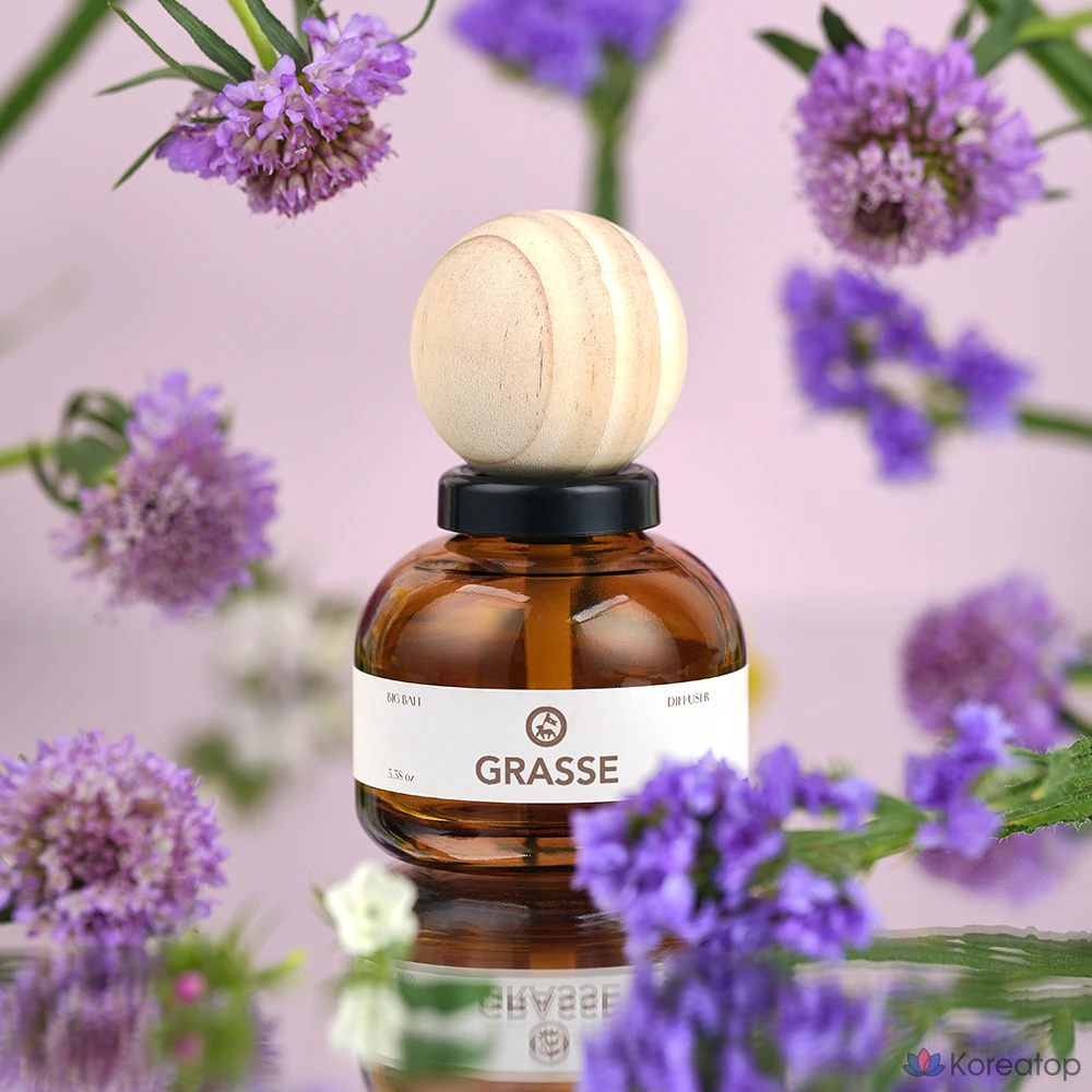 Диффузор для автомобиля Bullsone Grass Big Ball, аромат Honey Musk, 100 мл, 1 шт., фото 2