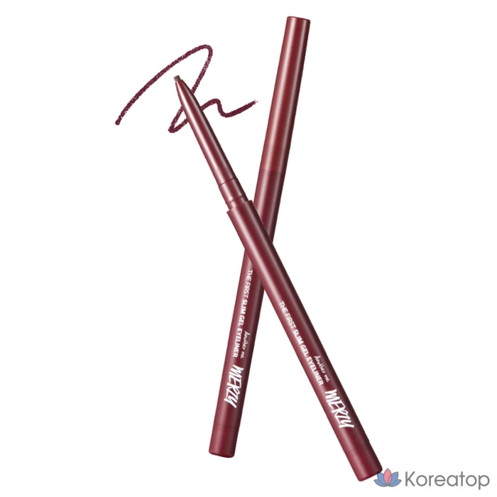 Подводка для глаз MERZY The First Slim Gel Eyeliner, оттенок GS5 Burgundy Berry, 0.05 г, 1 шт.