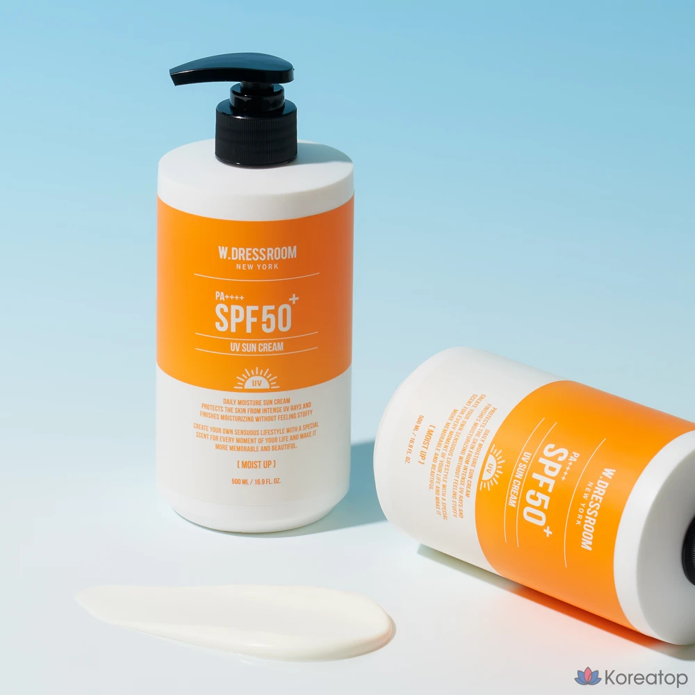 Солнцезащитный крем W.Dressroom Moisturizing Sun Cream SPF50+ PA++++, 500 мл, 1 шт., фото 6
