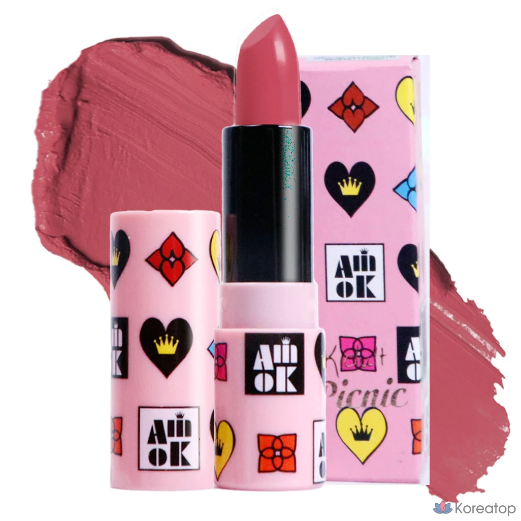 Помада YNM Amiok K-Turt Picnic Lipstick, оттенок S219 Sensual Rose, 4 г, 1 шт.