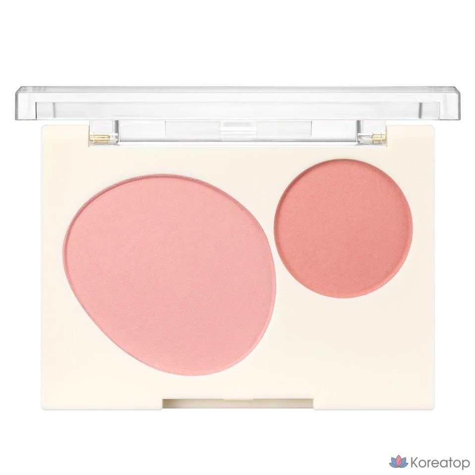 Блушер Giverny Fluffy Dual Blusher, оттенок 01 Peach Macaron, 7.4 г, 1 шт.