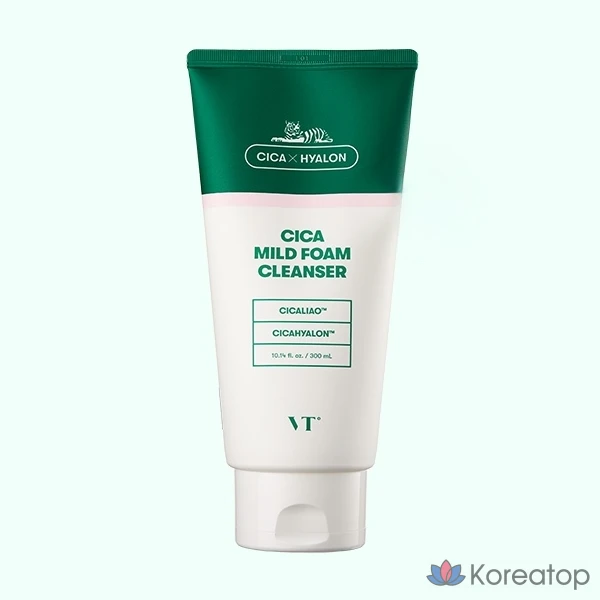 Пенка для умывания VT Cosmetics Cica Mild Foam Cleanser, 300 мл, 1 шт.