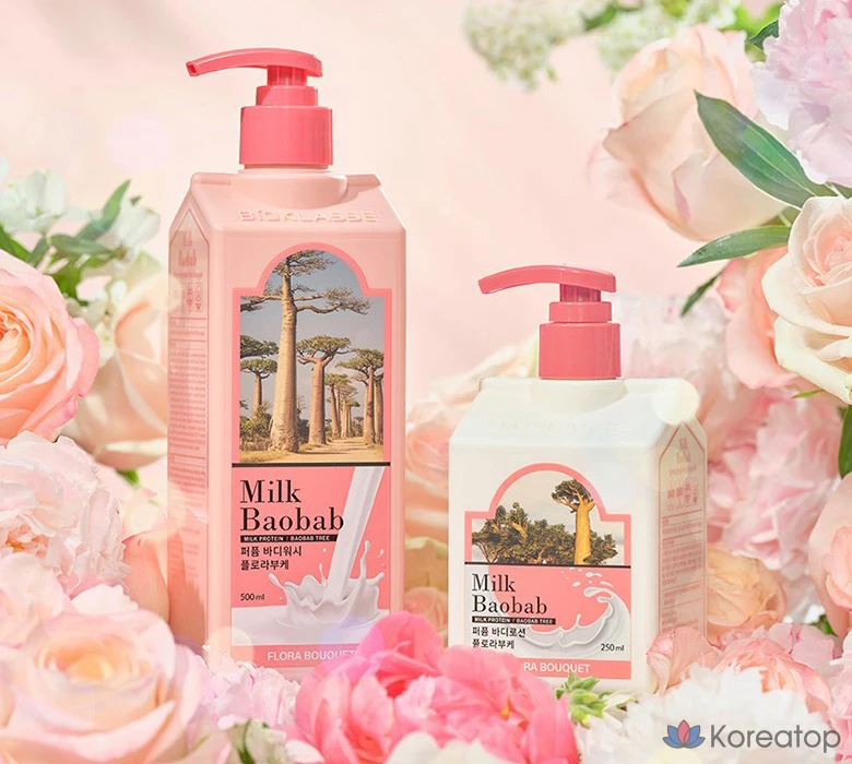 Гель для душа Milk Baobab Perfume Body Wash Flora Bouquet, 500 мл, 1 шт.