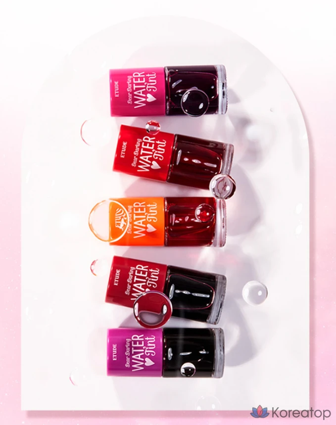 Тинт для губ Etude House Dear Darling Water Tint, оттенок Red Grapefruit Ade, 1 шт., фото 2