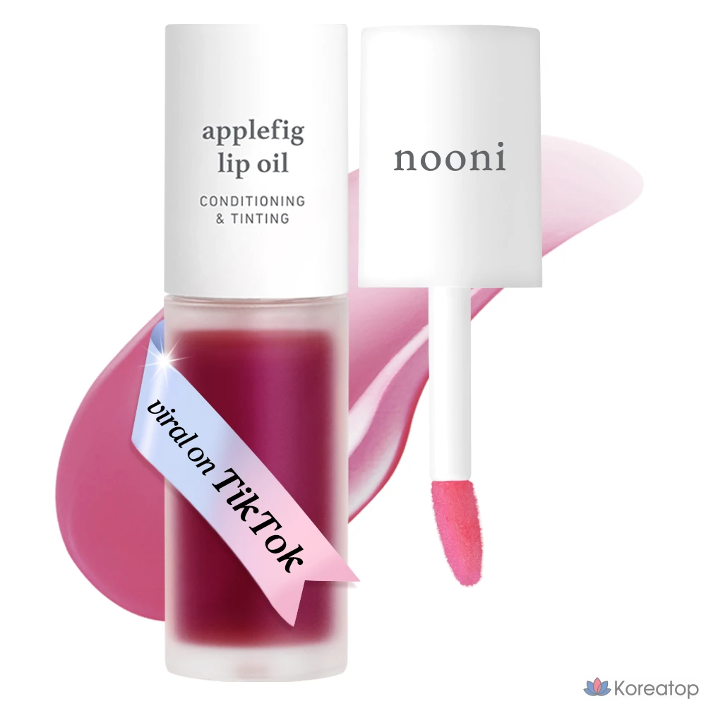 Бальзам для губ NOONI Apple Lip Oil, оттенок Apple Fig, 3.7 мл, 1 шт.