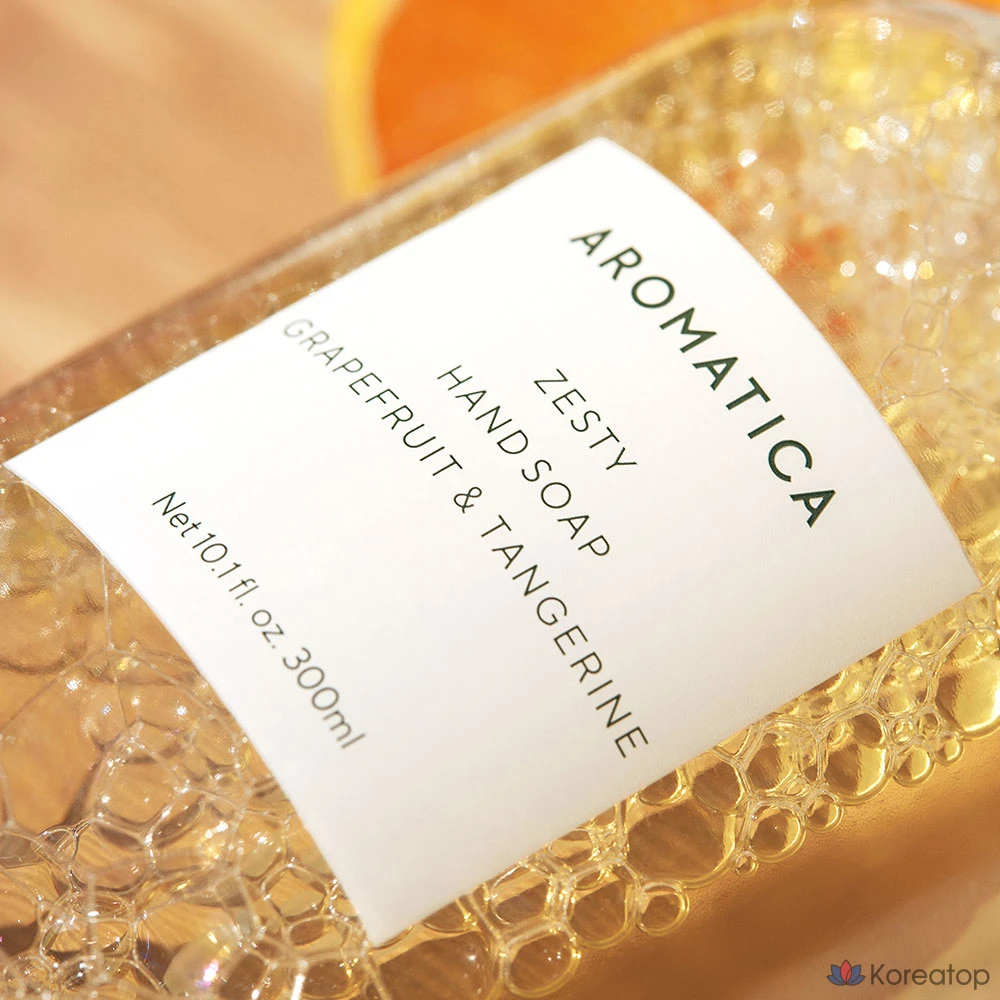 Жидкое мыло для рук Aromatica Zesty Hand Soap Grapefruit & Tangerine, 300 мл, 1 шт.